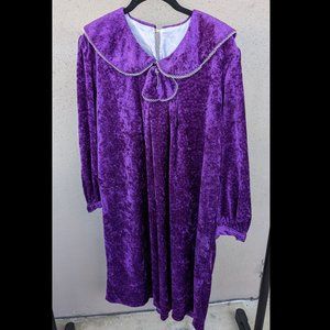 💜Vintage Purple Velvet Painters Smock Costume